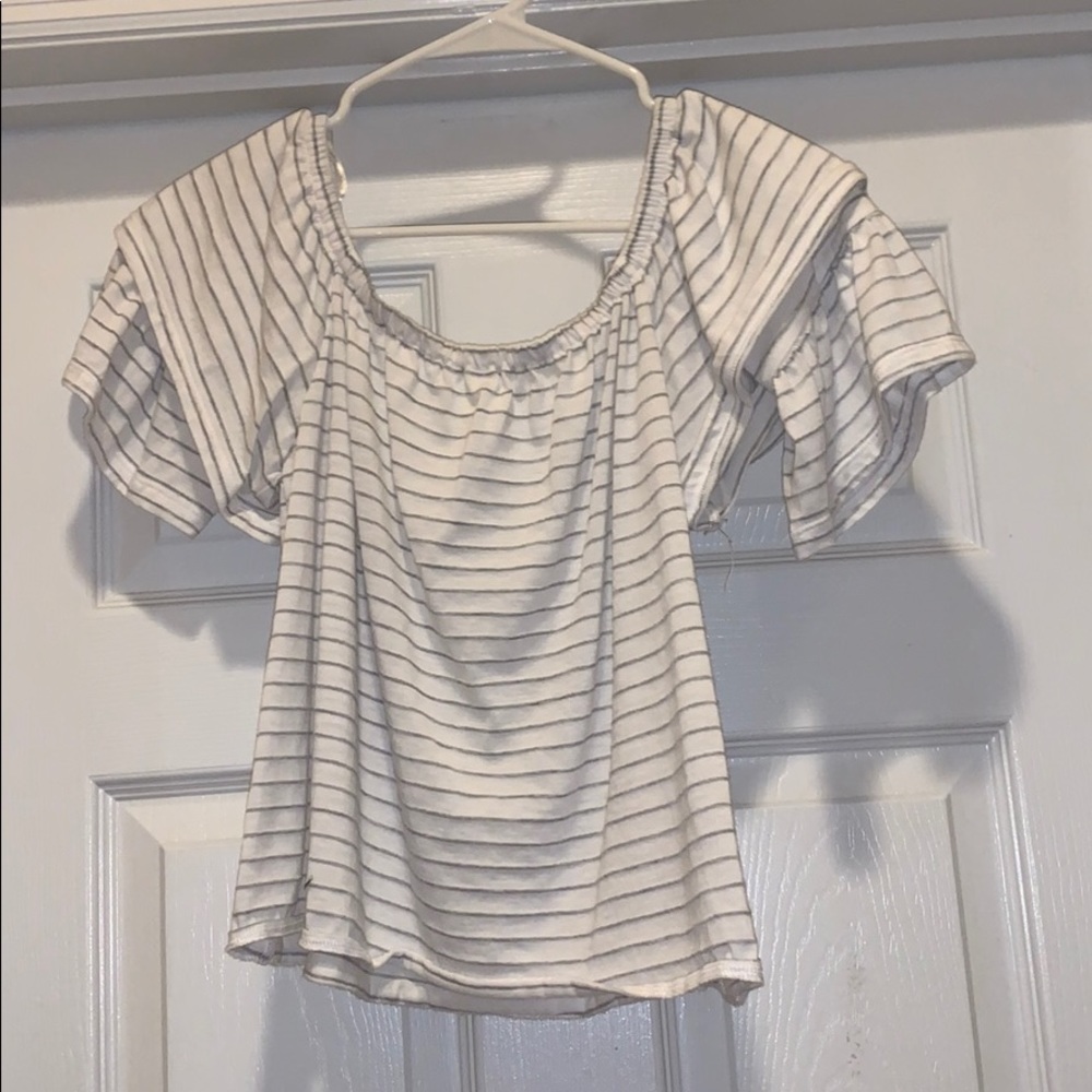 Off the shoulder crop top